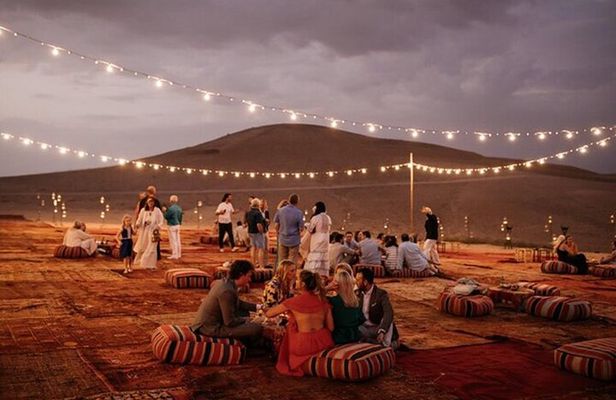 Private Desert Agafay Dinner show & Camel Ride