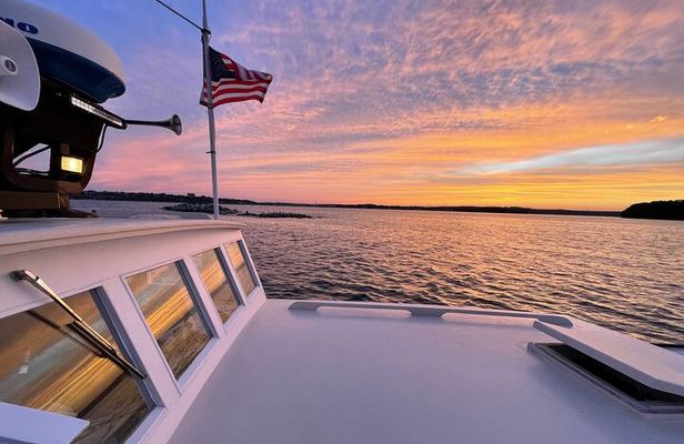Private Sunset Charter on a Vintage Lobster Boat with Drinks