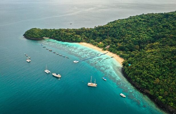 Coral Island Sunset Sailing Catamaran Half-Day Tour