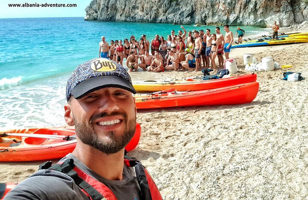 Kayak day in the coastline