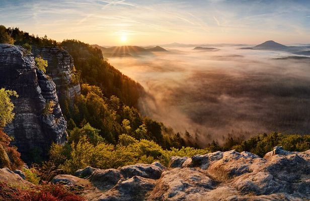 Terezin Camp & Bohemian Switzerland-Tisa with Bastei From Prague