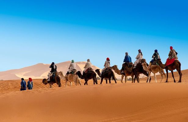 Camel ride in the Merzouga desert from marrakeh