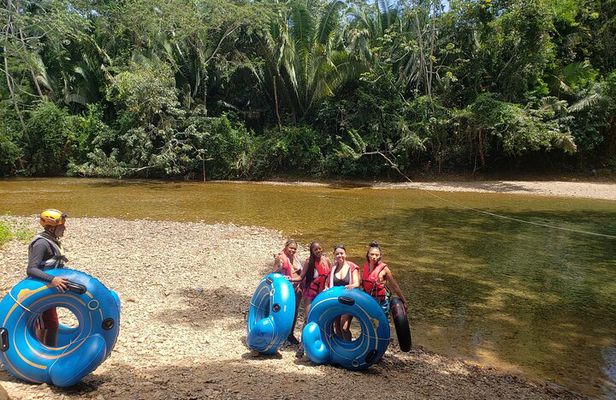 Private Belize Cave Tubing & Howler Monkey Sanctuary Combo Tour with Lunch