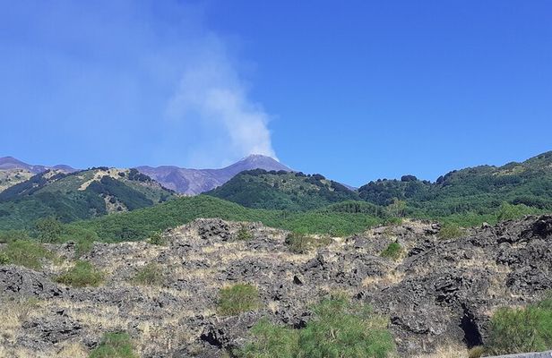 Full-Day Tour to Mt. Etna, Taormina, Naxos Bay and Castelmola