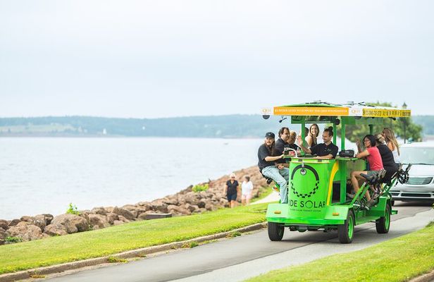 Charlottetown waterfront SOLAR PartyBike food & drink experience!