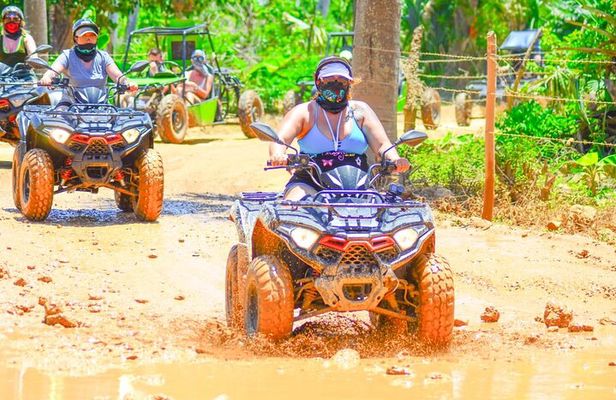 Guided Tour in Four Wheels (ATV) by Macao Beach, Taíno Cave and Typical House