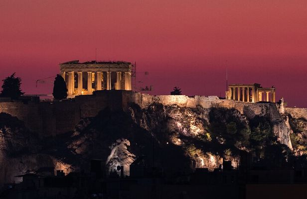 Athens Highlights Evening Tour with Dinner - Small Group Tour