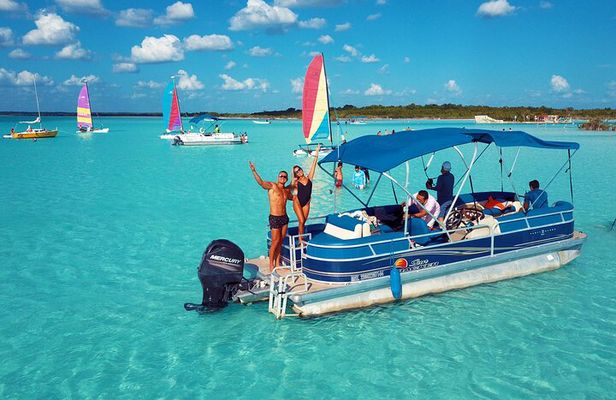 BACALAR Lagoon BOAT TOUR from Costa Maya with Lunch