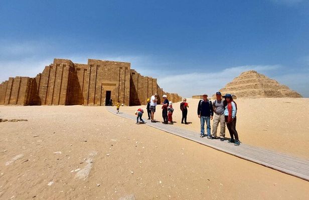 Sakkara step pyramids and Memphis half day tour from Cairo and Giza hotels