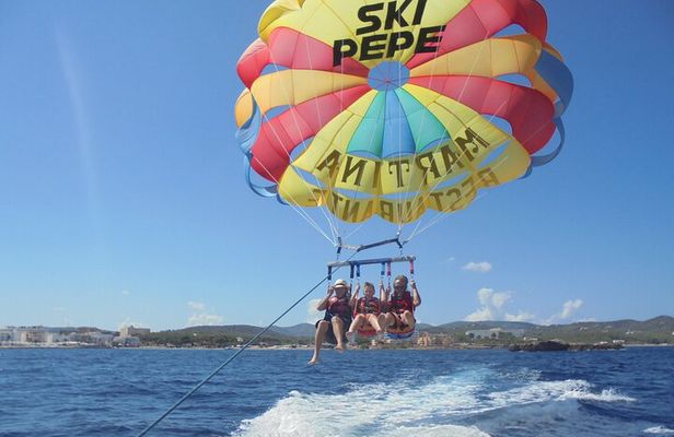 Parasailing in Ibiza with HD Video Option