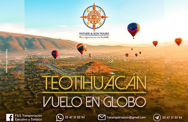 Hot Air Balloon Ride in Teotihuacan & Archaeological Zone.