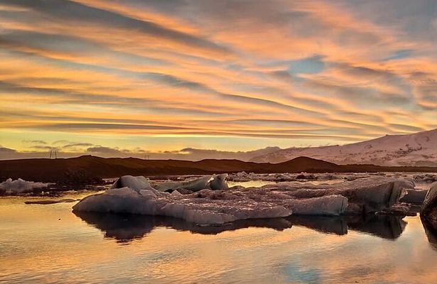 Glacier Lagoon, Diamond Beach, Black Sand Beaches and Waterfalls