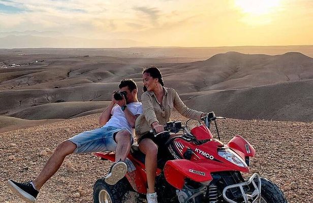 Agafay Desert Quad in the Dunes