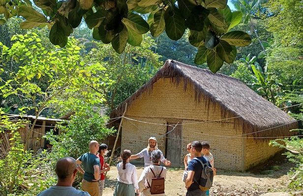 Natural day in an indigenous village