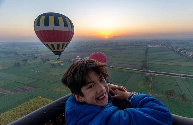 Sunrise Hot Air Balloon From Luxor