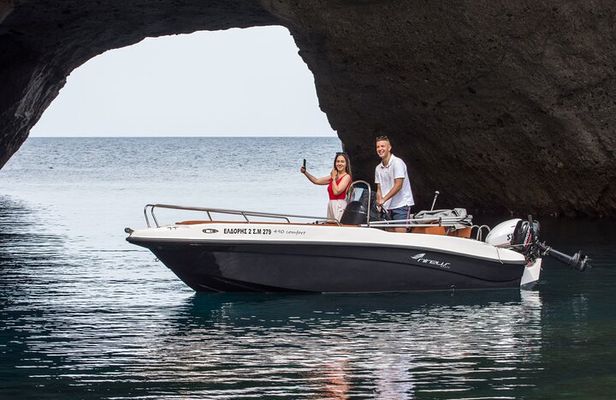 Private ELDORIS Boat Rental in Milos Agia Kiriaki GREECE