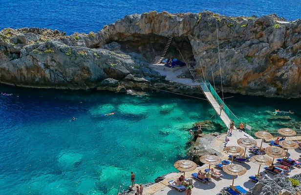 From Chania private trip to Spili-Kourtaliotiko-Kalypso beach