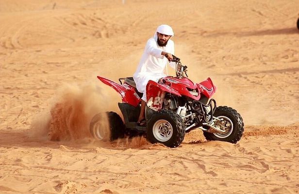 Desert Safari With BBQ Dinner, Quad Bike & Camel Ride from Dubai