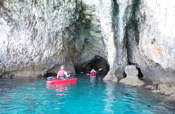 4-hour Guided kayaking trip around Agia Napa Sea Caves