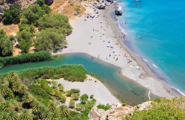 Preveli Palm Beach Boat Cruise & Rethymnon Town from Heraklion