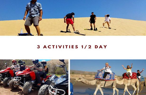 3 Activities in Half day : Sandboarding/Quadbiking/Camel riding