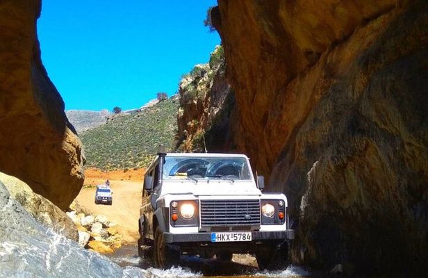 Land Rover Safari: Tripitis Gorge and Beach, South Crete