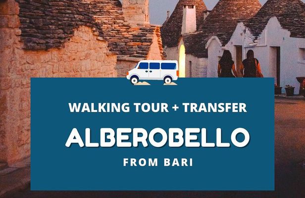 From Bari: Polignano a mare & Alberobello half day trip