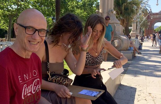 Create your Own Postcard with Barcelona View