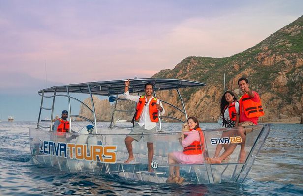 1 hour Private Navigation in Transparent Boat Arco de Los Cabos
