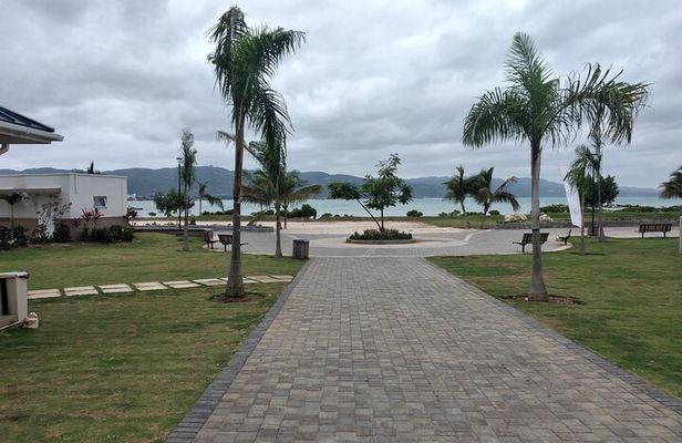 Harmony Beach & Park at Day and Luminous Blue Lagoon at Night