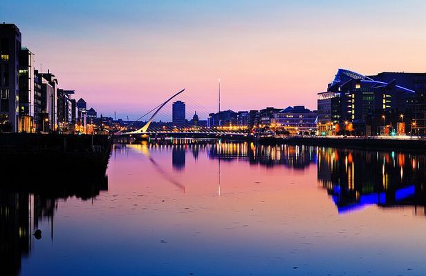 Dublin Live Guided Panoramic Open-Top Night Bus Tour