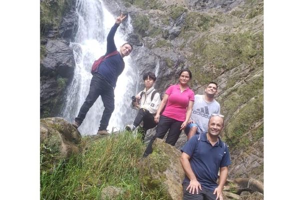 Excursion to La Plata waterfall in Ibagué (490 meters the highest in Tolima)