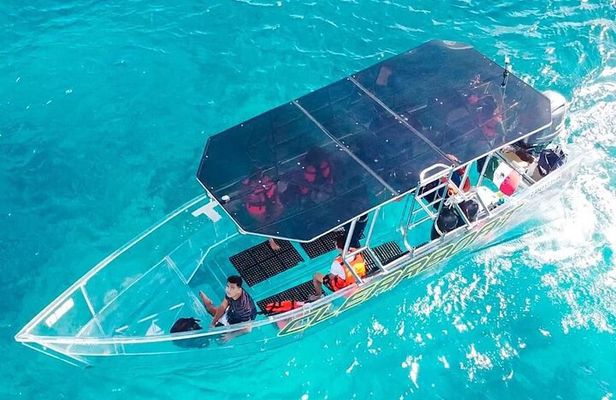 Isla Mujeres: Coral Reef Views from a Clear Boat