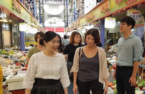 Busan history and market food tour with local chef