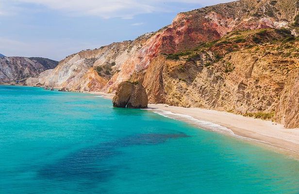 Private Milos Tour "Unspoiled Secret Beaches"- Luxury Boat Rental
