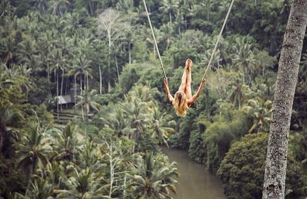 Private Tour To Tibumana Waterfall, rice terraces & Jungle Swing