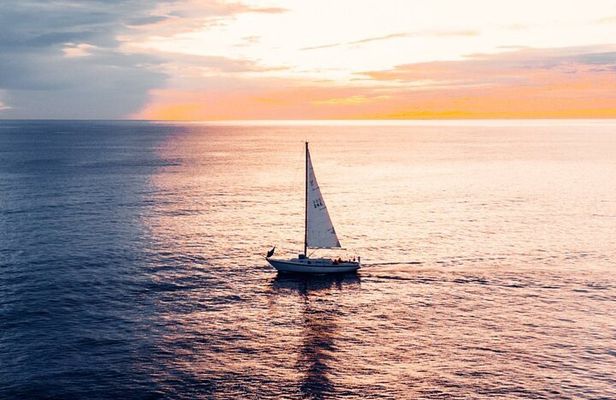 Sunset on a Sailing Boat in Gallipoli