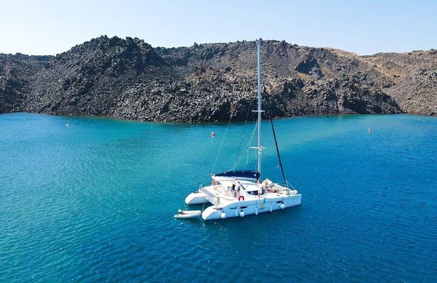 Best of Santorini Private Half-Day Catamaran Cruise with transfer and meal