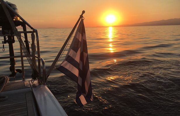 Sunset cruise with snack & wine from Argostoli 
