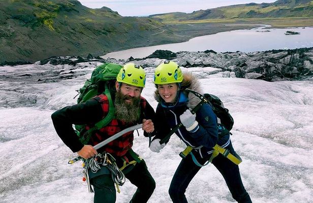 Glacier Hike w. Photos, South Coast Waterfalls & Black Sand Beach