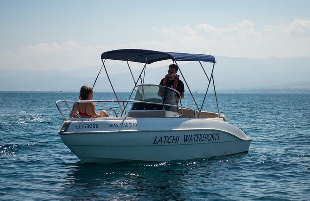Luxury Eden 18 Private Self-drive boat hire in Latchi
