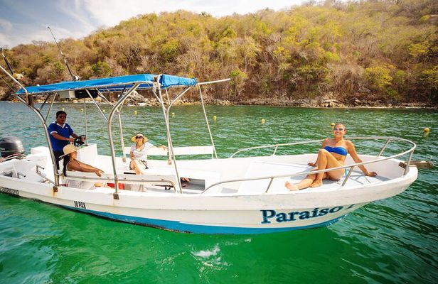 Exclusive 7 bays of Huatulco by Panga Boat or Yacht.