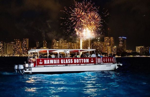 Waikiki Glass Bottom Boat Fireworks Tour