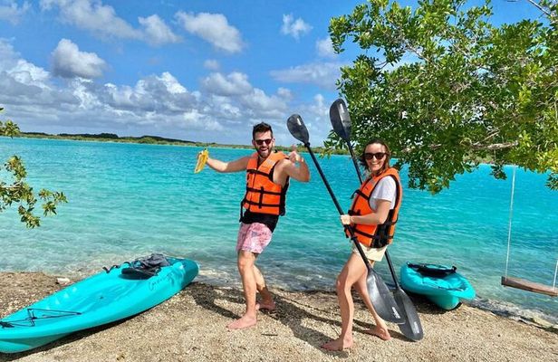 Kayak Adventure Bacalar, club & Cenote Azul from Playa del Carmen