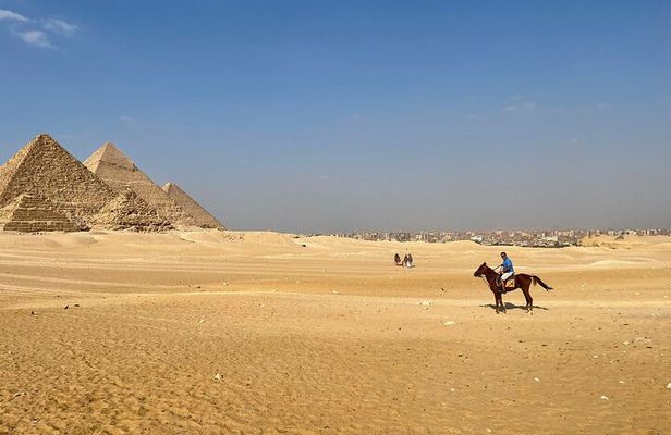 Giza pyramids and the Great sphinx
