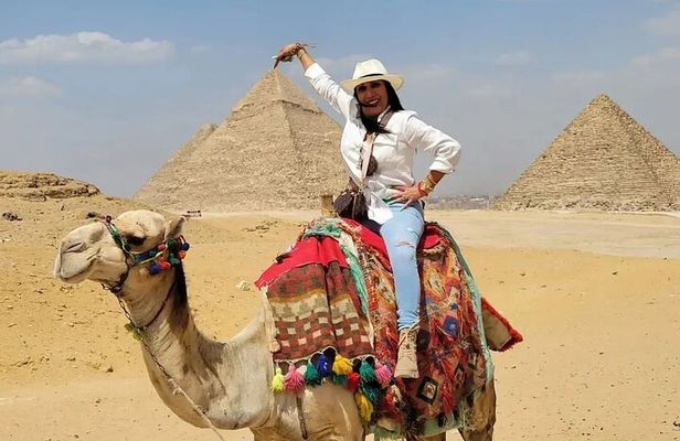 Giza pyramids, Sphinx and Camel ride half day tour