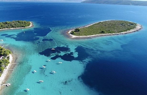 Trogir,Blue Lagoon and Šolta island full day Private Boat Tour