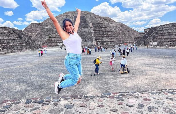 Guadalupe Shrine And Teotihuacan Pyramids From Mexico City