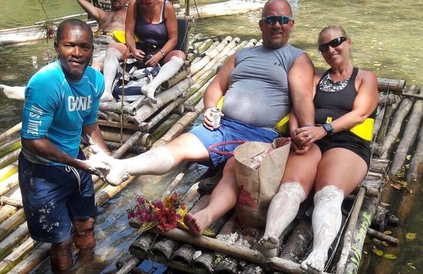 Private Bamboo Rafting along Great River with Pickup