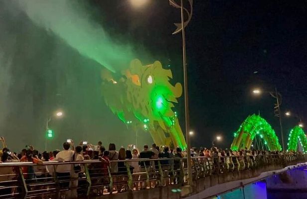 Da Nang ByNight with Marble Mountain,Monkey Mountain,Dragon Bridge,Night Market